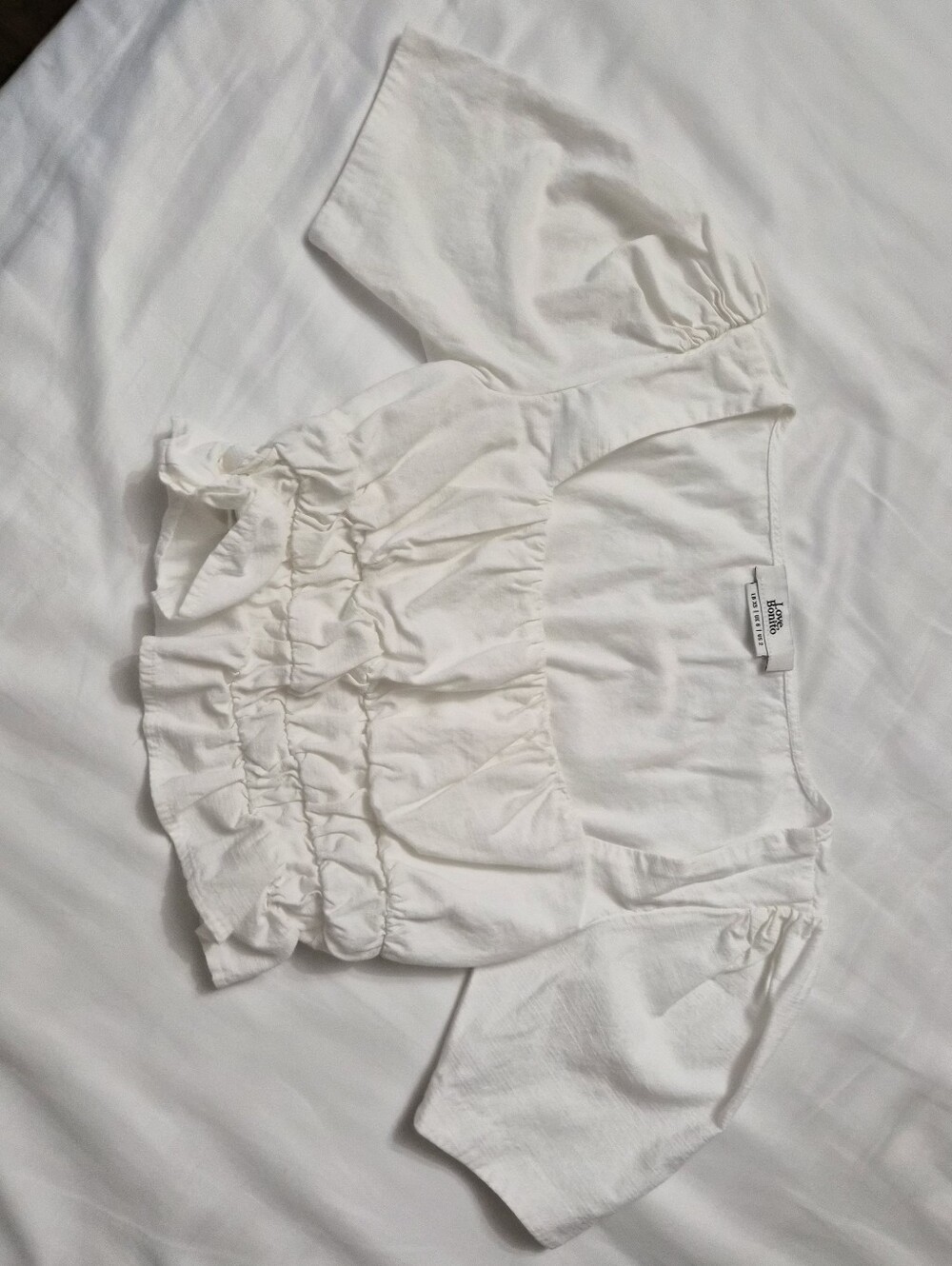 Love, Bonito - Cropped Square-neck Top